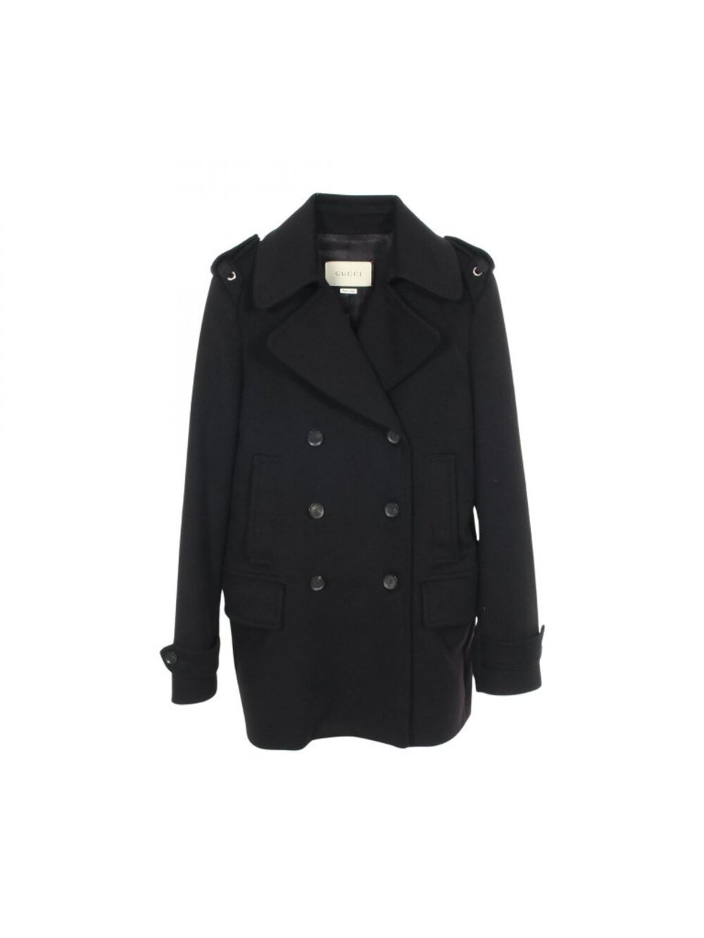 Gucci Pea Coat Double Breasted Wool